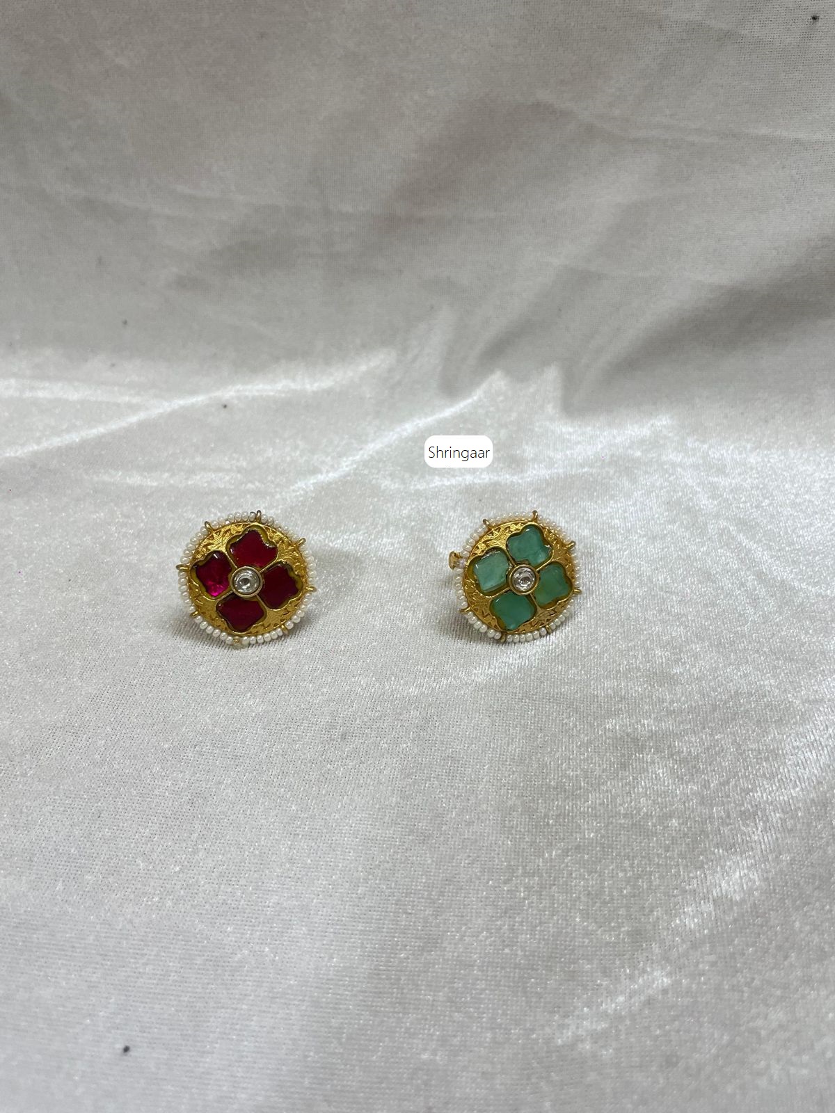 Rajwadi Kundan Ring