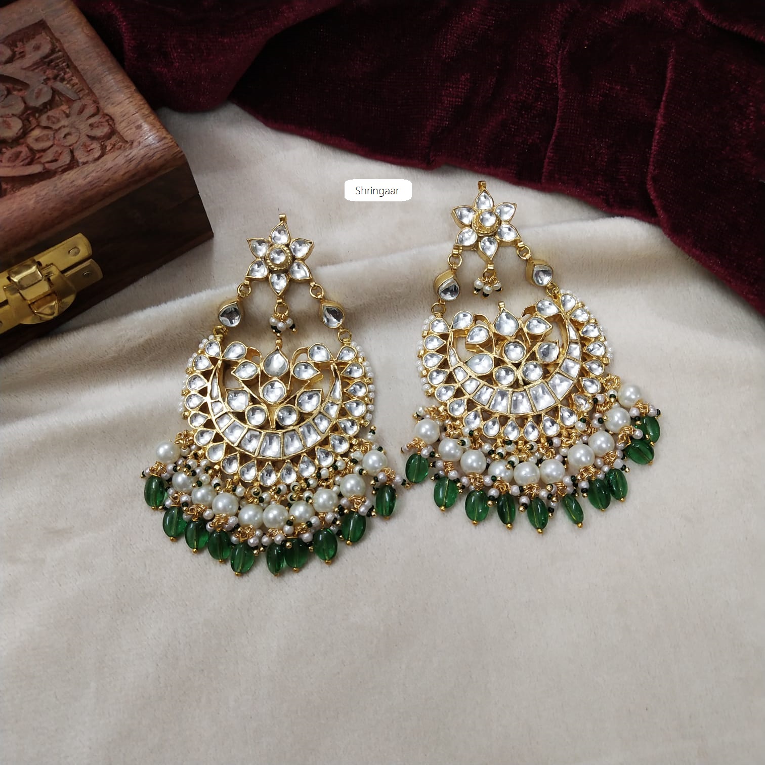 Statement Chaandbali Earrings
