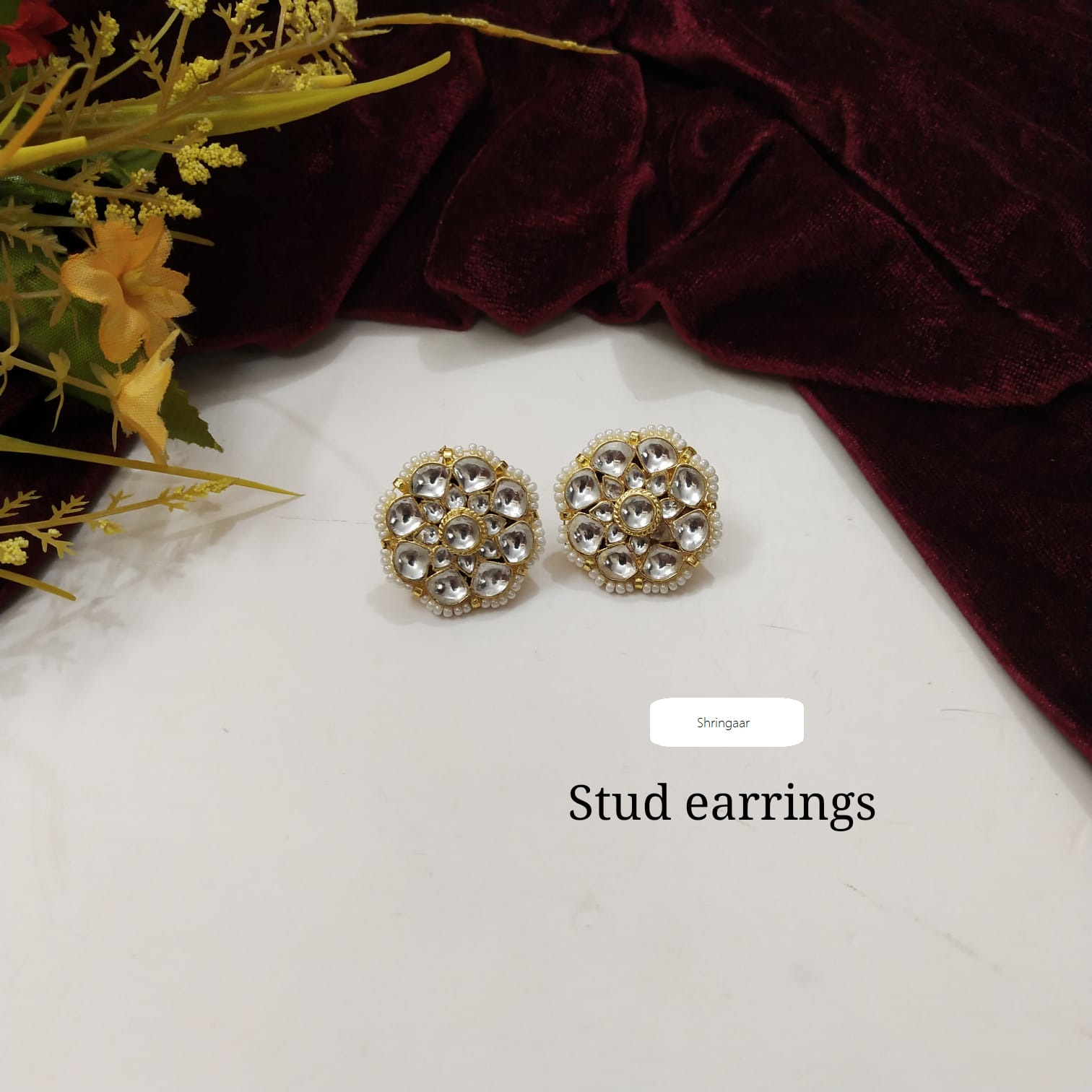 Kundan Stud Earrings