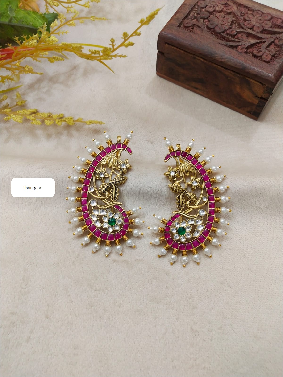Kundan Earcuffs